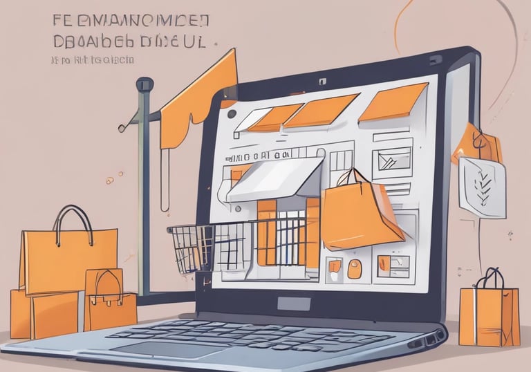 “Profesyonel e-ticaret sitesi kurulumu ve web tasarım ekranı, SEO uyumlu, mobil uyumlu online mağaza