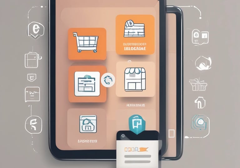 “E-ticaret sitesi yönetim paneli ekranı, ürün ekleme, stok takibi ve sipariş yönetimi yapan işletme