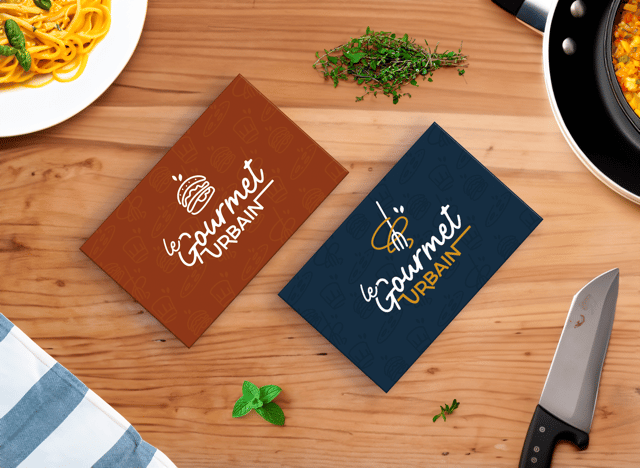 Carte de visite - restaurant - Le Gourmet Urbain - Amy atelier graphique