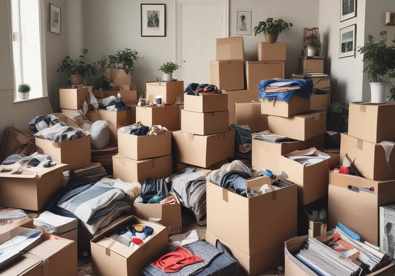 Three individuals engaged in cleaning large glass doors. One person is using a broom or mop to scrub the glass, another is spraying water, and the third person is wearing a hard hat and a safety vest. There are construction materials in the foreground.