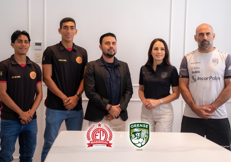 Firma Convenio Deportivo Orense y Madrigal
