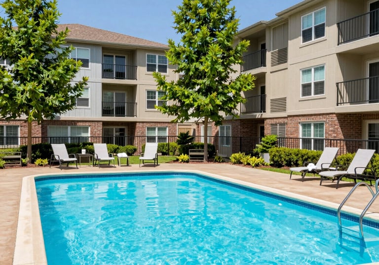 apartment complex pool