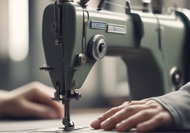 An experienced tailor ironing a fabric piece with precision and care.