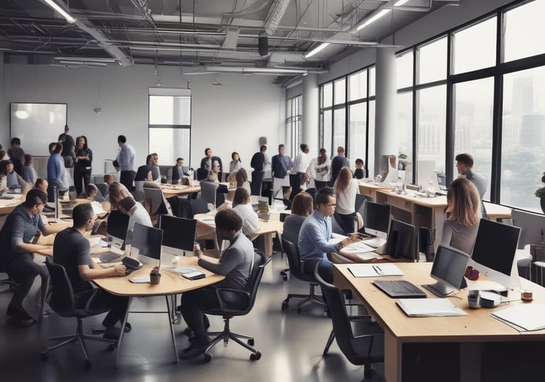 A vibrant image of a successful client event.