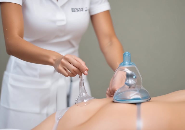 A close-up view of a human torso, highlighting the contours and shadows of the skin. The lighting emphasizes the ribcage and muscular definition.