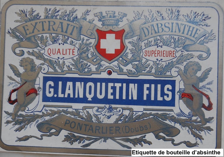 etiquette absinthe georges lanquetin fils