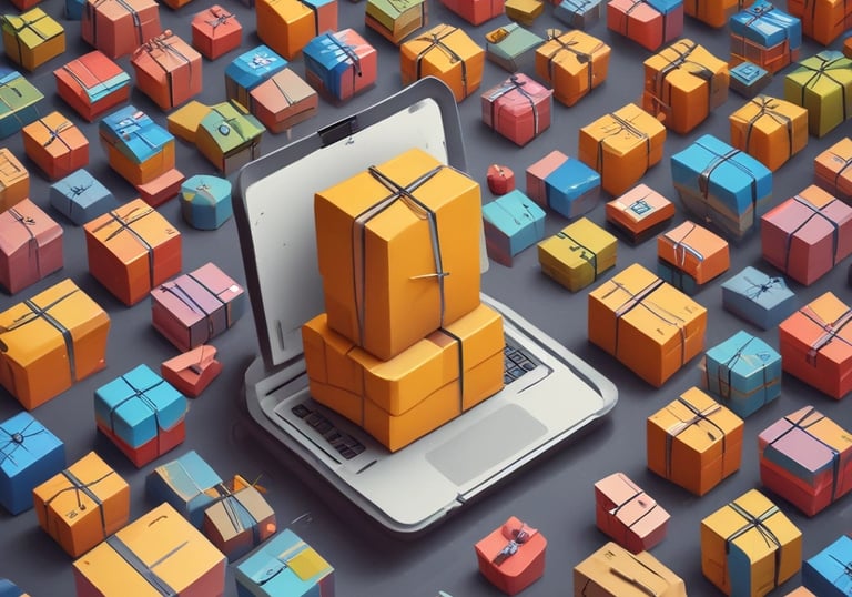 a man riding a skateboard down a street next to tall buildings