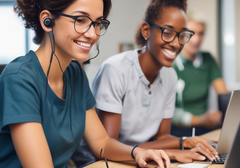 a man riding a skateboard down a street next to tall buildings