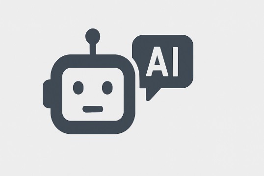 a robot with a speech bubble in the middle of it