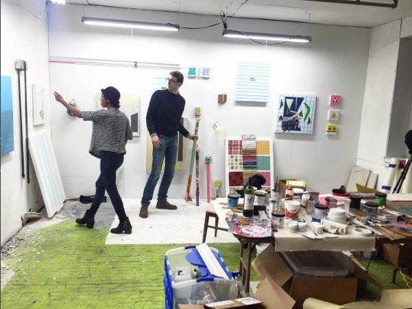 a studio visit with artist and curator