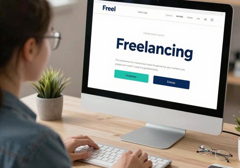 A computer screen displays a web browser with several tabs open. The browser window shows the website 'remotar.com.br', focusing on job opportunities. The interface includes standard browser elements like back and forward arrows, a refresh button, and navigation tabs.