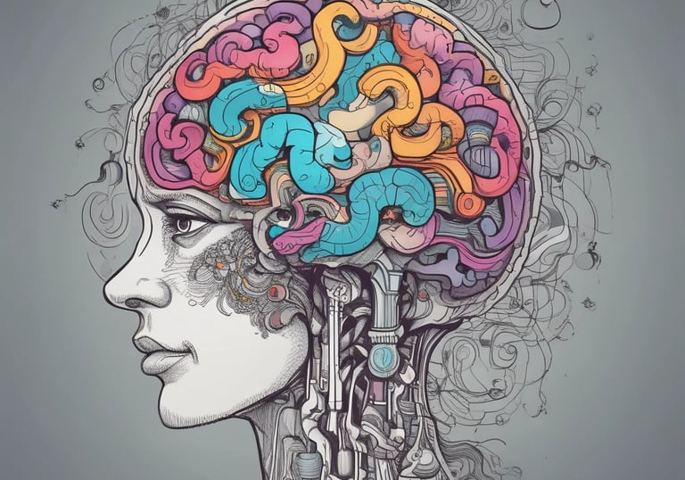 An image of a calm therapy room filled with soft lighting.