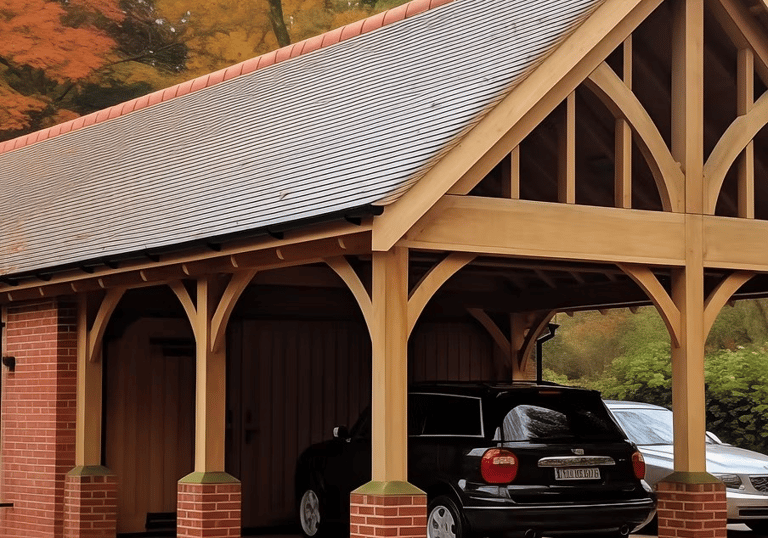 Feature oak truss
