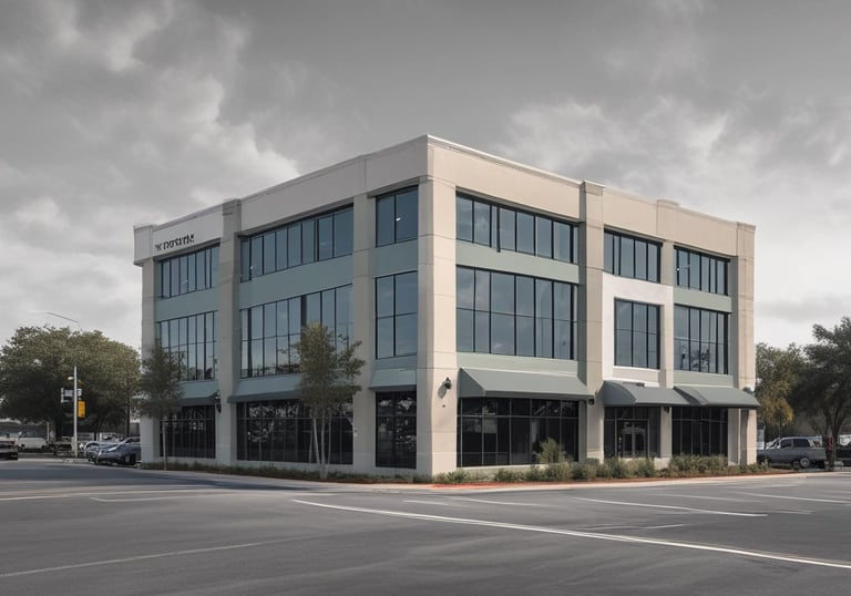 A bustling commercial property in Orlando, highlighting business opportunities.