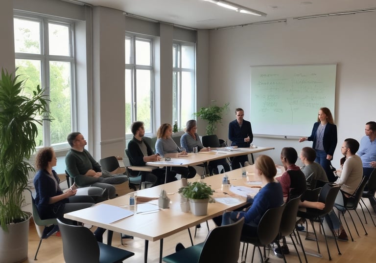 Formation en groupe sur la qualité de la relation, interactivité entre les participants, mises en situation et cas concrets