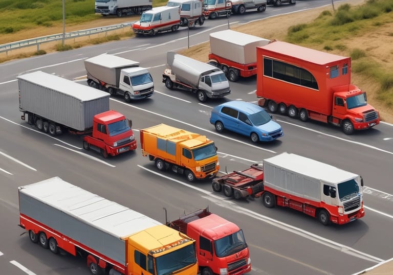 red and blue cargo containers