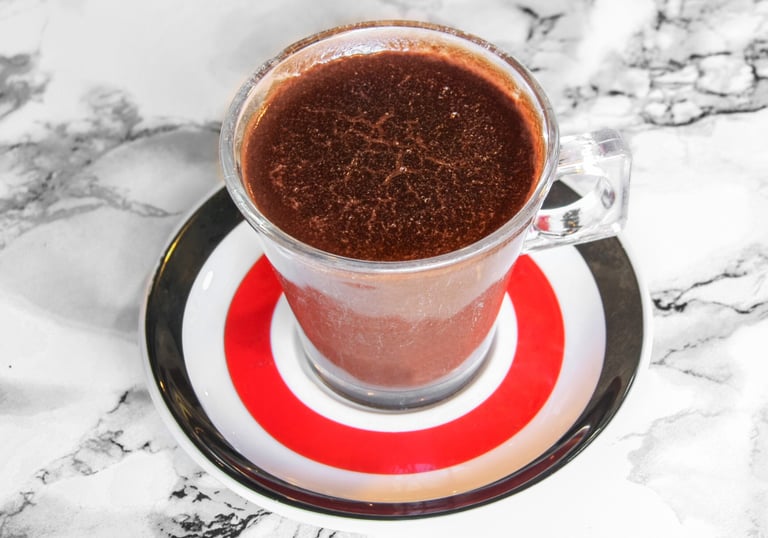 Taza de chocolate tradicional