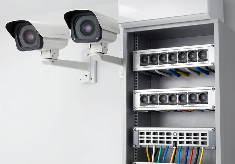 a man riding a skateboard down a street next to tall buildings