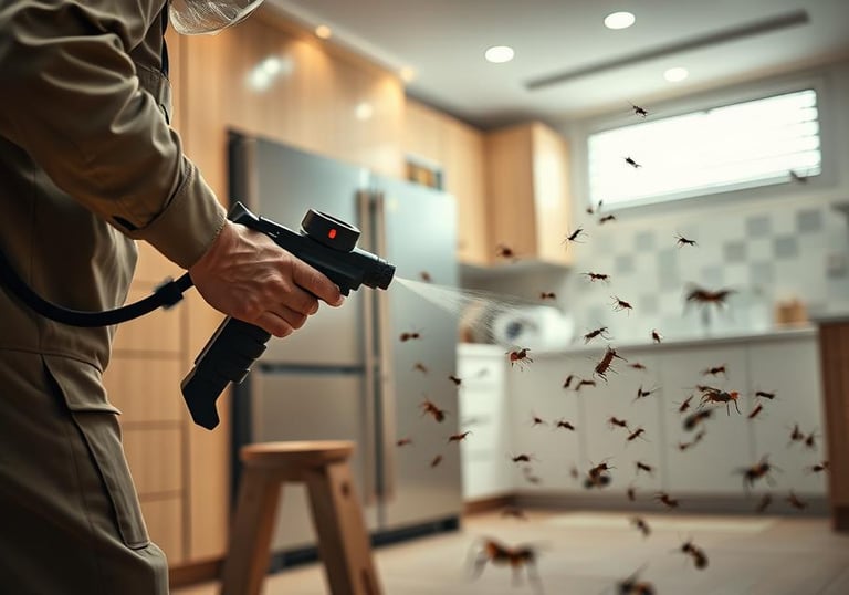 مكافحة الحشرات المنزلية بشكل مضمون