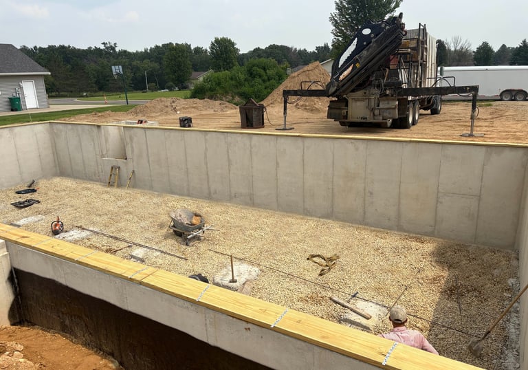 Rochester Minnesota Concrete Poured Walls
