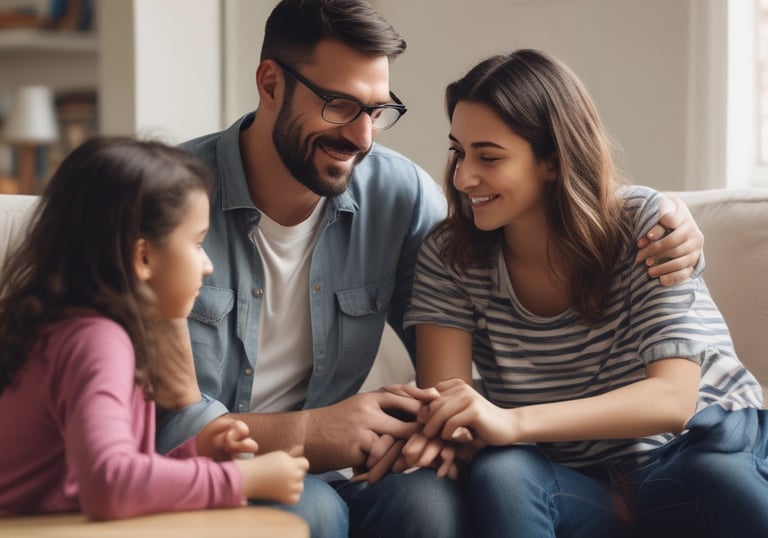 a man riding a skateboard down a street next to tall buildings