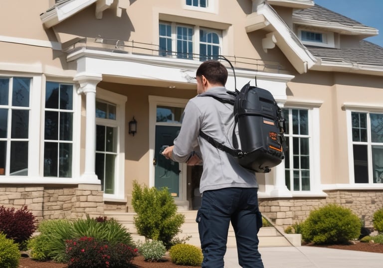 A small, light-colored insect with a segmented body and multiple legs is crawling on a textured surface, which appears to be made of concrete or stone. The lighting is low, casting a shadow and giving the scene a somewhat moody appearance.