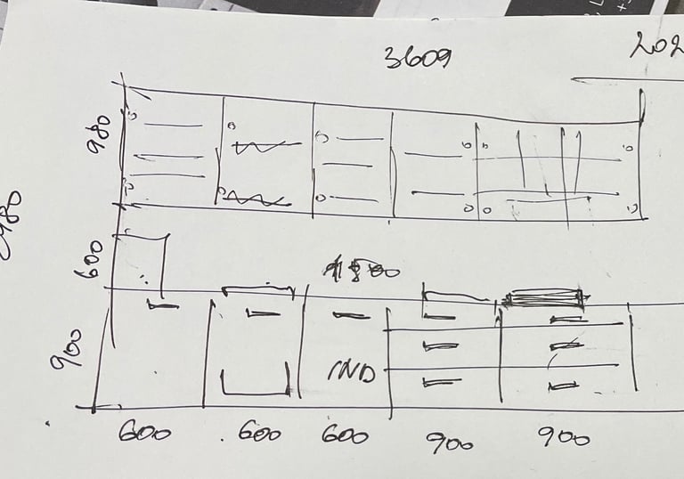 virtuves baldu eskizas baldu vizualizacijai sukurti