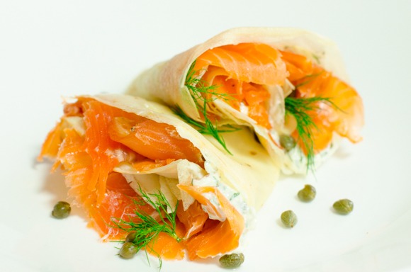 salmon crepe