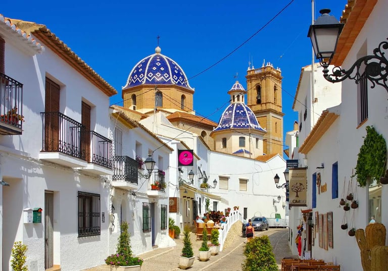 Cupulas en casco antiguo de Altea