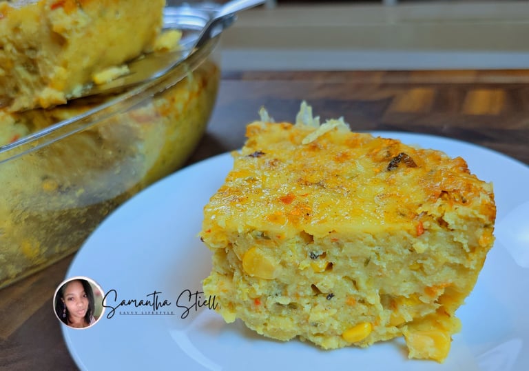 Eggless Trini Corn Pie
