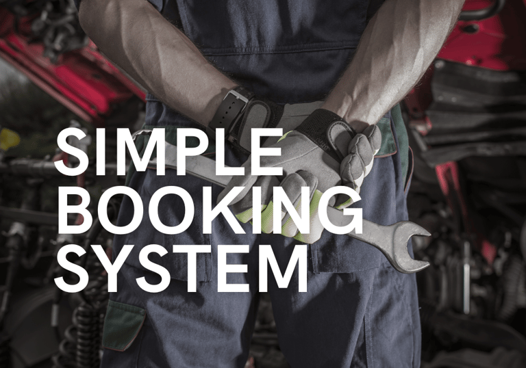 simple booking system