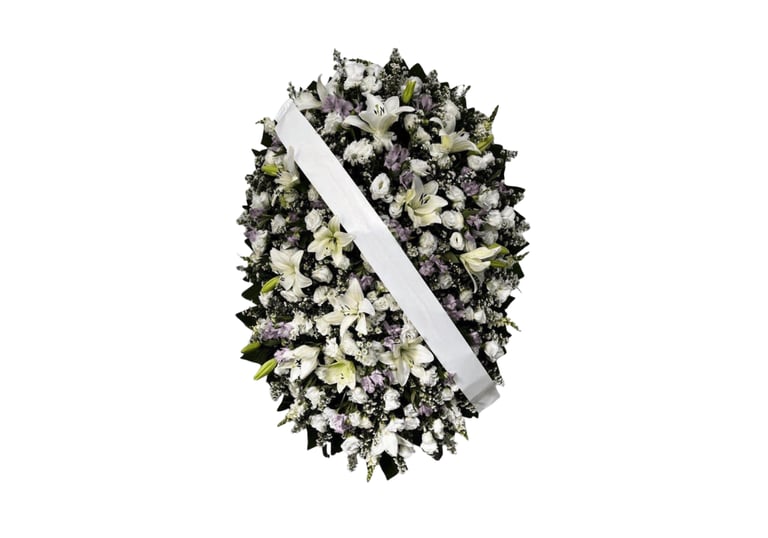 Imagem mostra coroa de flores da Velar em São Paulo