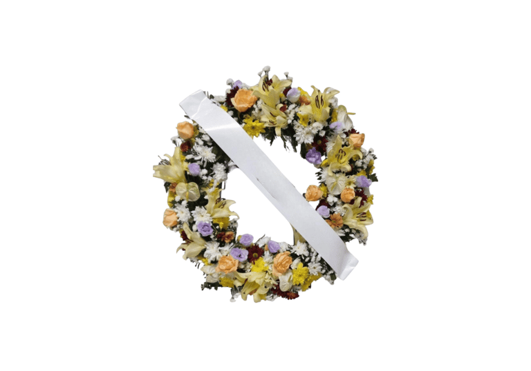 Imagem mostra coroa de flores da Velar em São Paulo