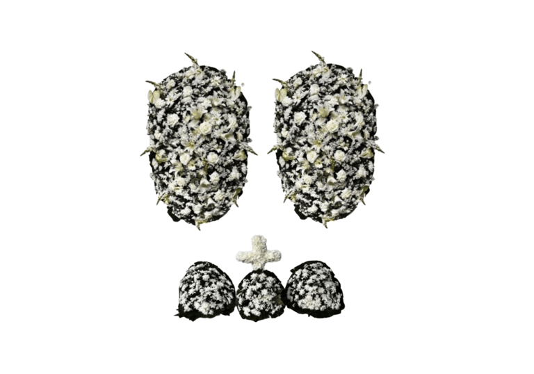 Imagem mostra coroa de flores da Velar em São Paulo