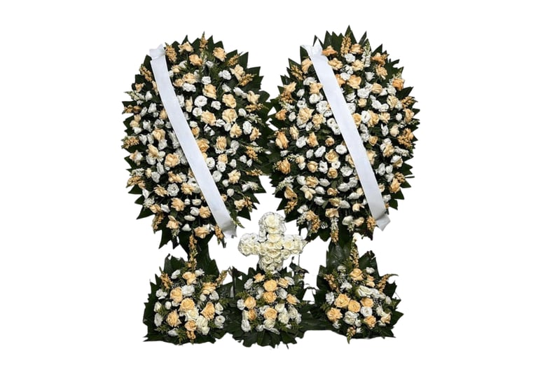 Imagem mostra coroa de flores da Velar em São Paulo