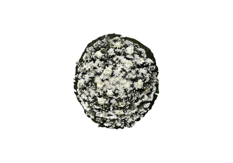 Imagem mostra coroa de flores da Velar em São Paulo