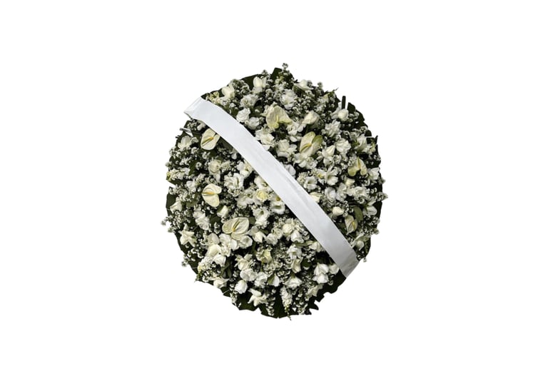 Imagem mostra coroa de flores da Velar em São Paulo