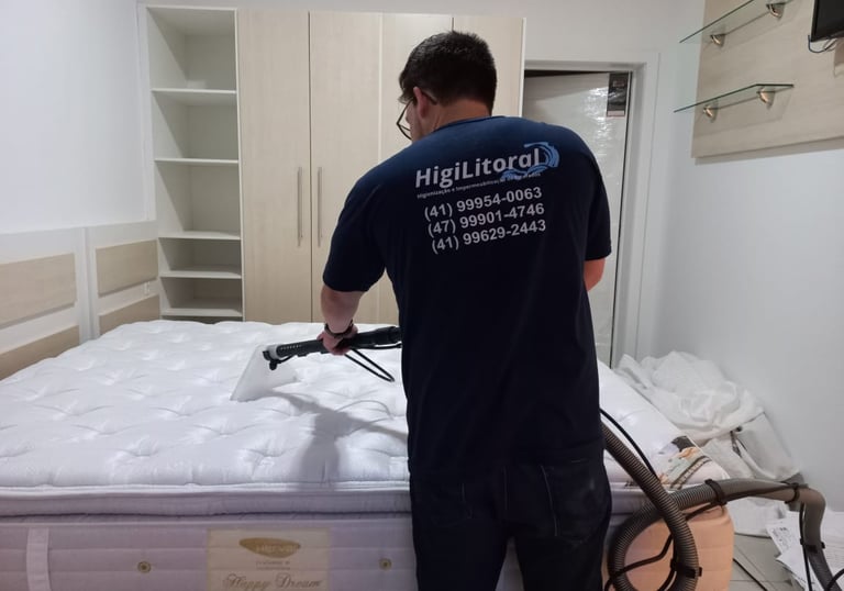 Limpeza e Higienização de Colchão em Guaratuba