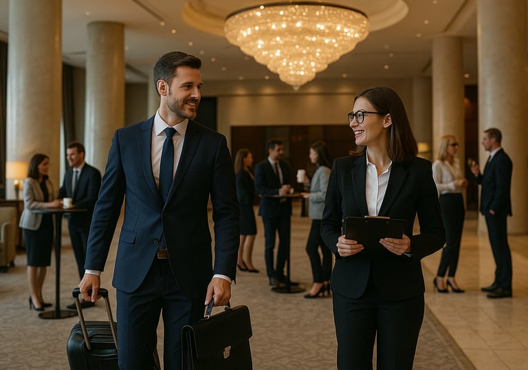 personas en reuniones o eventos