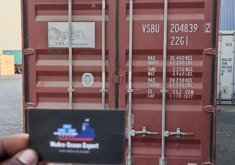 WEARE OCEAN EXPORT - CONTAINER