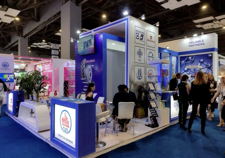 Custom exhibition stall fabrication