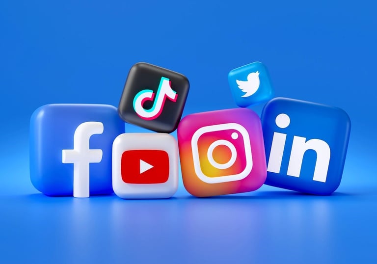 logos redes sociales instagram tiktok facebook linkedin