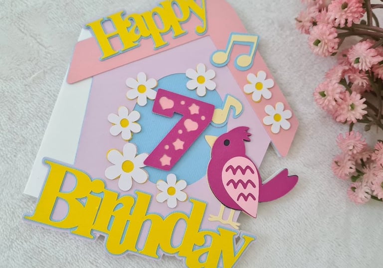 cricut svg birthday card