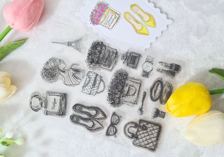 how to use clear stamps in card making