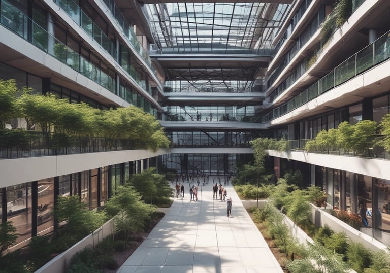 A laptop displays a webpage titled '150 ChatGPT copywriting prompts' with a logo above the text. It suggests using AI to improve copywriting skills. On the left, part of a colorful sandwich is partially visible, adding a contrast to the academic theme on the screen.