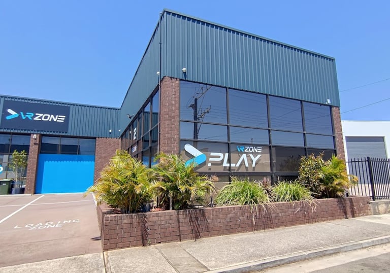 Front view of the building where VR Zone Play is located in Richmond, Adelaide