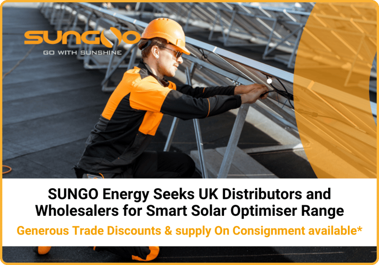 SUNGO Energy Seeks UK Distributors