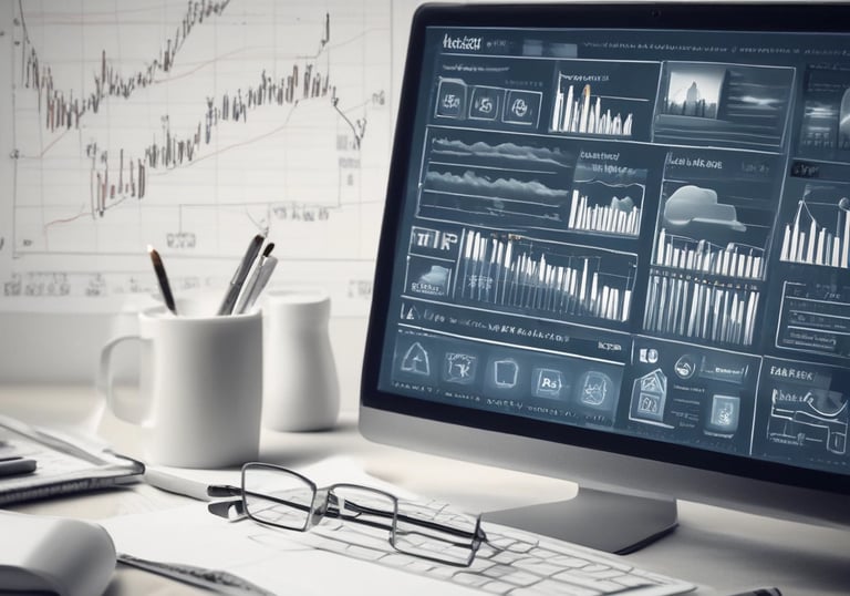 A visual representation of market research data and analytics.