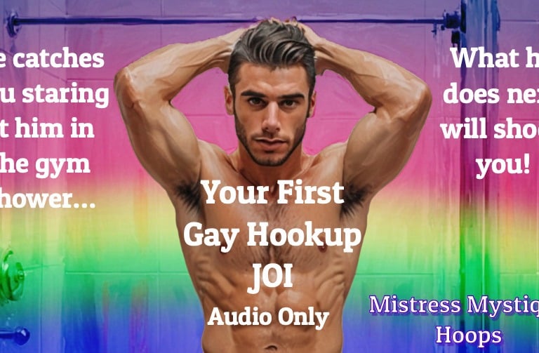 First Gay Hookup JOI Audio Only thumbnail with queer Domme Mistress Mystique Hoops