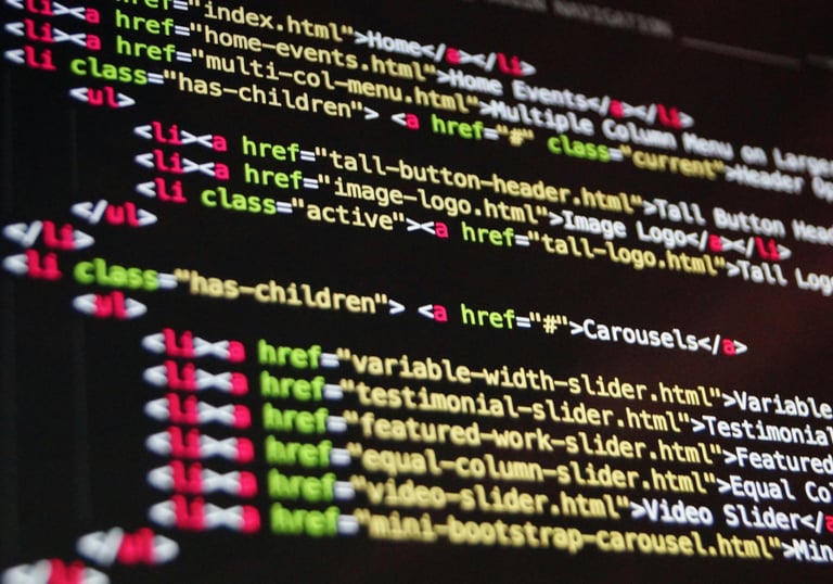 Coding stock image